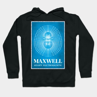 Magnetic lines James Clerk Maxwell electromagnetic waves Poster Hoodie